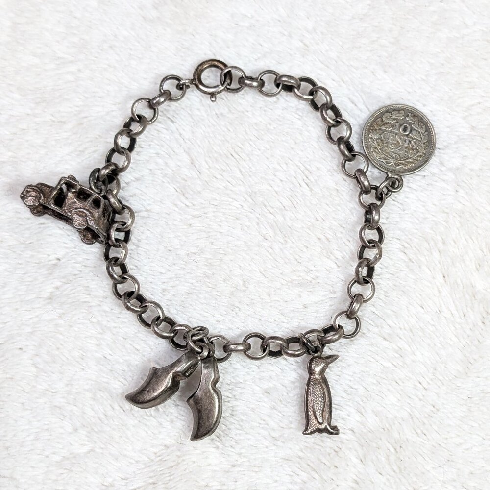 Vintage WW2 era Dutch Charm Bracelet 1941